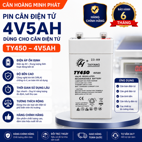 Pin (Ắc Quy) Cân Điện Tử 4V/5AH