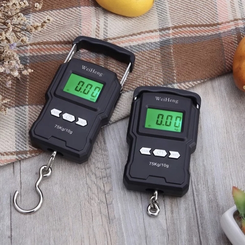 Cân điện tử cầm tay WH-A22 75KG. Kèm thước đó 1m, Độ Chính Xác Cao. Cân tiện lợi