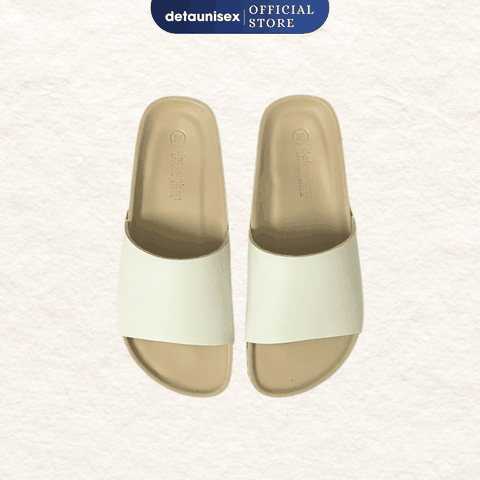 Dép đế trấu quai ngang bảng lớn nam nữ phong cách tối giản DETA12