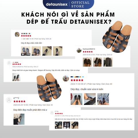 Dép đế trấu rọ chiến binh nam nữ - DETA41