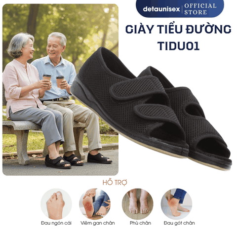 Giày cho người bênh tiểu đường êm ái chính hãng TIDU01