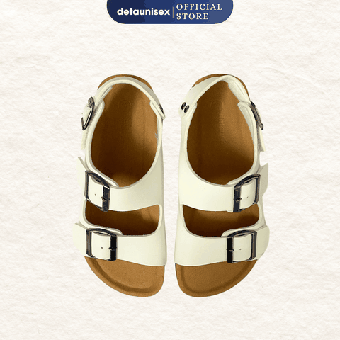 Giày sandal đế trấu quai hậu 2 khoá nam nữ - SATA21