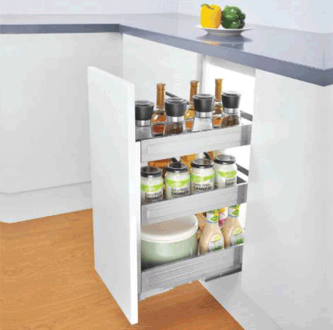 GIÁ ĐỰNG GIA VỊ, CHAI LỌ NEWERA GIẢM CHẤN GẮN LIỀN, CHẤT LIỆU INOX HỘP