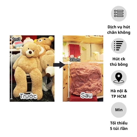 Dịch Vụ Hút Chân Không Thú Bông VHCK