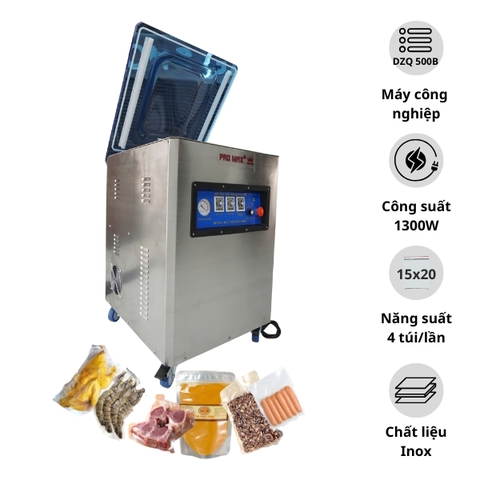 Máy Hút Chân Không DZQ 500B Promax [Buồng Đúc Nguyên Khối]