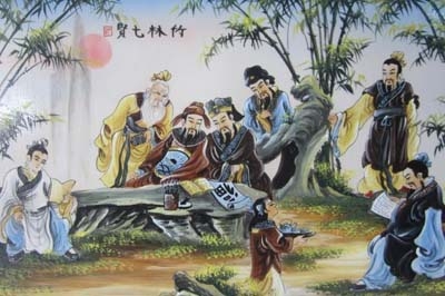 Ý Nghĩa Cảnh Vẽ TRÚC LÂM THẤT HIỀN