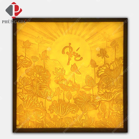 Hoa sen - Phúc (tranh vuông)