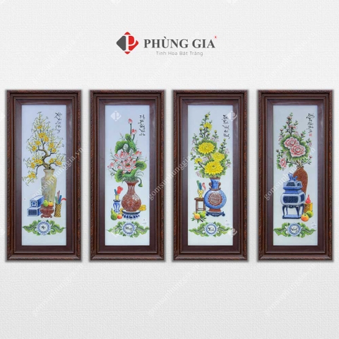 Tứ Cảnh Cổ đồ - vẽ màu