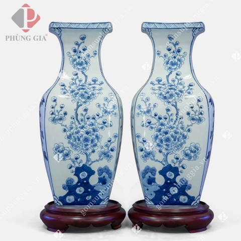 Lọ vuông H40 - Tứ Quý