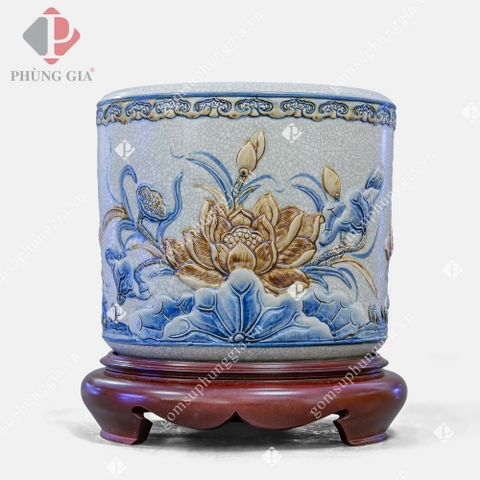 Bát hương hoa sen