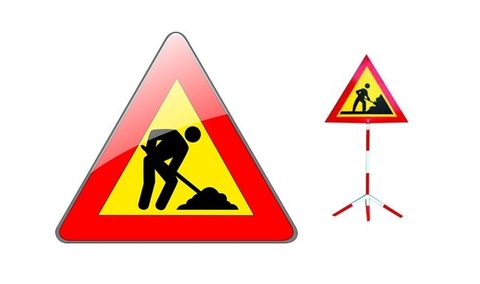 Biển cảnh báo công trường hình tam giác