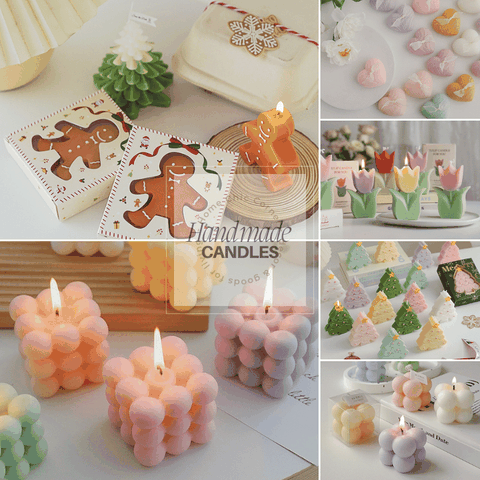 Nến mini tạo hình handmade trang trí nhà cửa