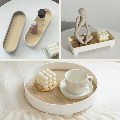 Khay trang trí decor đa năng phong cách Hàn Quốc