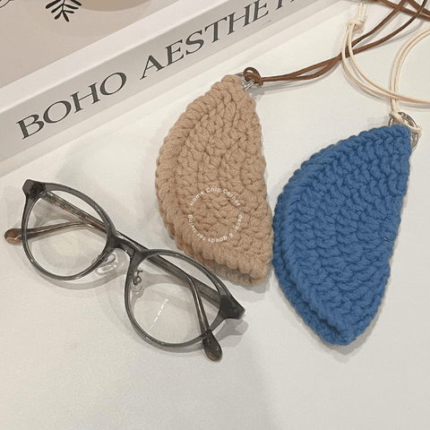 Túi len handmade đựng kính