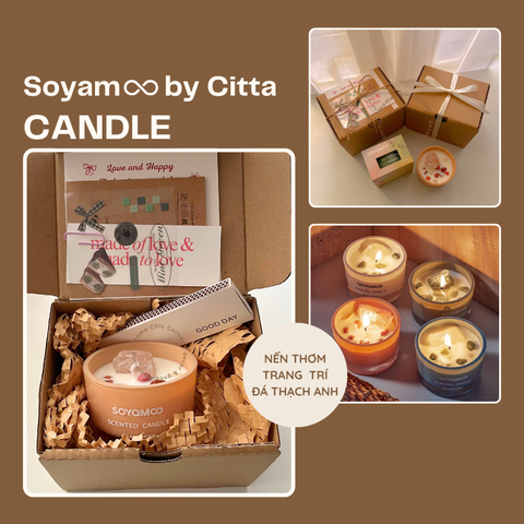 Nến thơm thạch anh Soyam by Citta