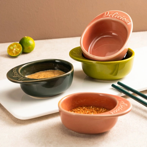 Đĩa đựng nước chấm hình quả bơ