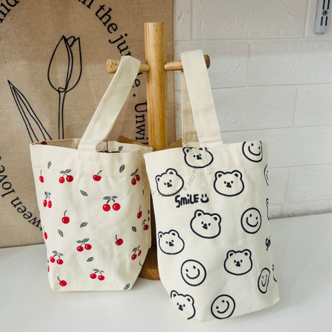 Túi vải canvas mini đựng đồ đa năng