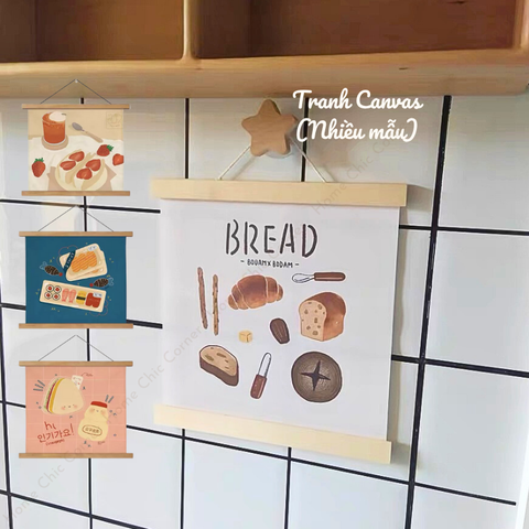 Tranh treo tường canvas khung gỗ decor