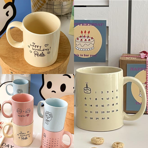 Cốc Birthday in lịch 400ml