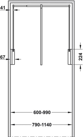 TM39 - Bộ tay nâng hạ móc áo