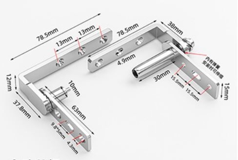 TD194- Bản lề trục xoay tự đóng