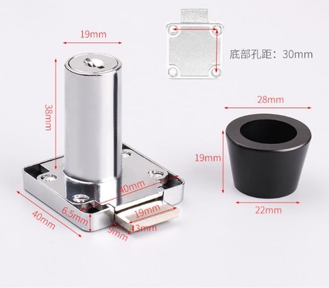 TD127- Núm tủ liền khóa 2 trong 1