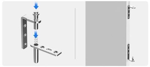TD194- Bản lề trục xoay tự đóng