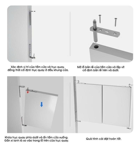 TD194- Bản lề trục xoay tự đóng