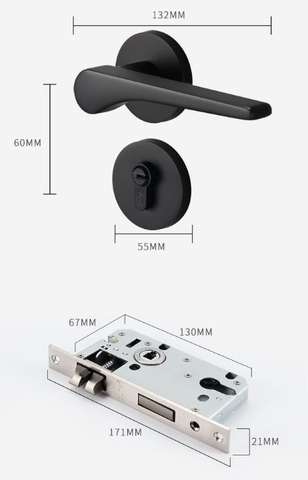 MOD89- Khóa Cửa đi tay nhôm