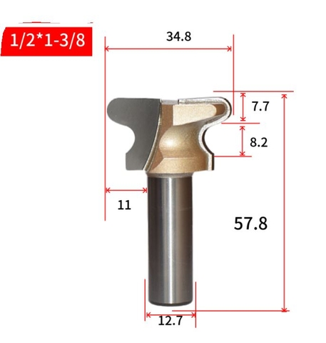 CNC16 - Mũi tay nắm âm