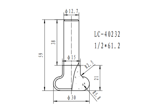 CNC55 - Mũi soi tay móc J
