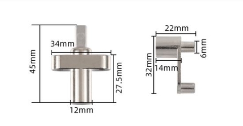 Bản lề nâng hạ măt gương bàn phấn - TM69