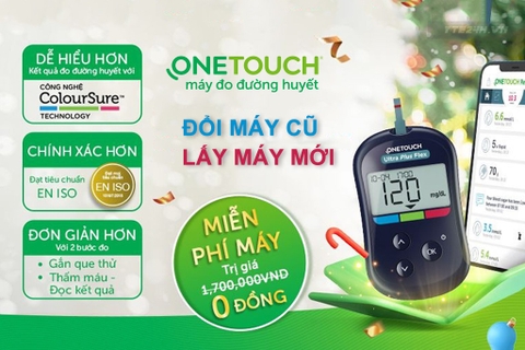 ONETOUCH - Chương Trình Đổi Máy Đường Huyết OneTouch - Miễn Phí
