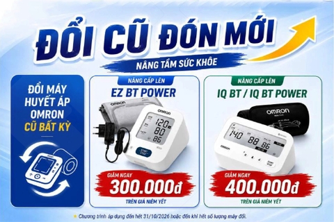 Nâng Cấp Máy Đo Huyết Áp OMRON “Đổi cũ đón mới”