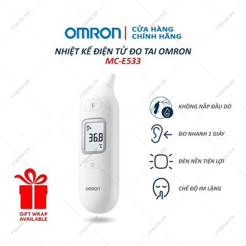 Nhiệt kế điện tử đo tai OMRON MC-E533