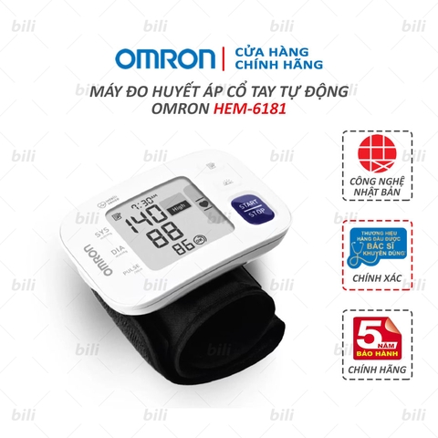 Máy đo huyết áp cổ tay OMRON HEM-6181