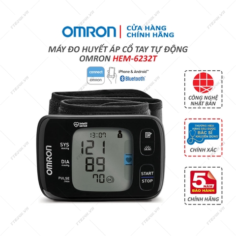 Máy đo huyết áp cổ tay OMRON HEM-6232T