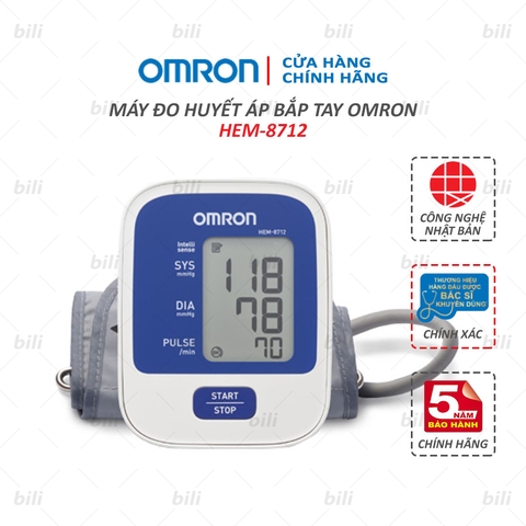 Máy đo huyết áp bắp tay OMRON HEM-8712