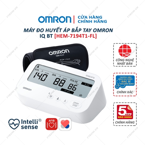 Máy đo huyết áp tự động IQ BT [HEM-7194T1-FL]