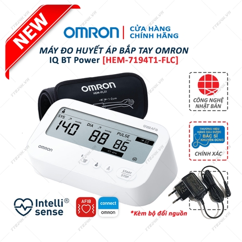 Máy đo huyết áp tự động IQ BT Power [HEM-7194T1-FLC]