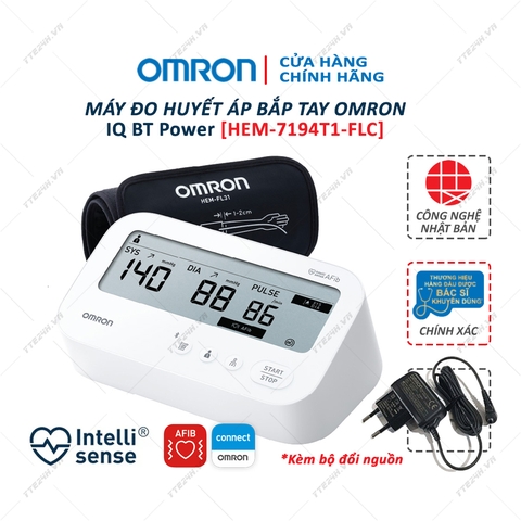 Máy đo huyết áp tự động IQ BT Power [HEM-7194T1-FLC]