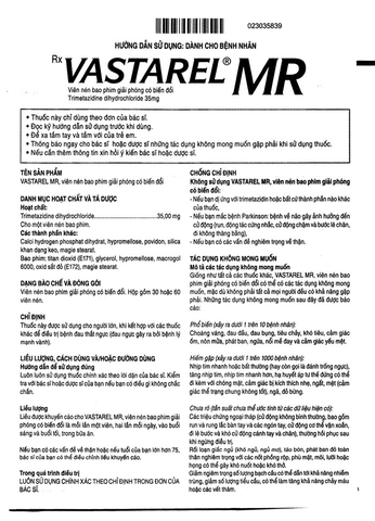 Vastarel 35mg MR