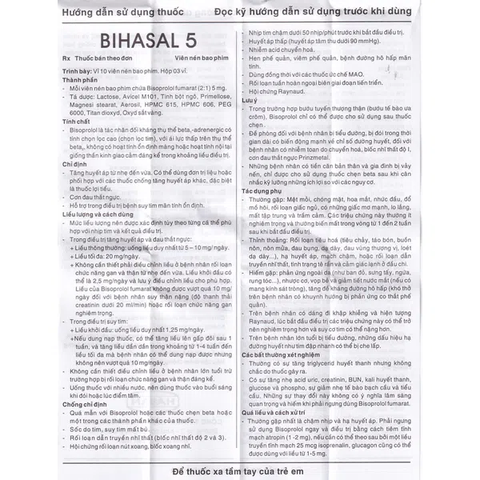 Bihasal 5mg H/50 v