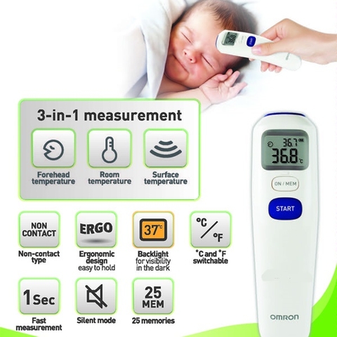 Nhiệt kế đo trán Omron MC - 720