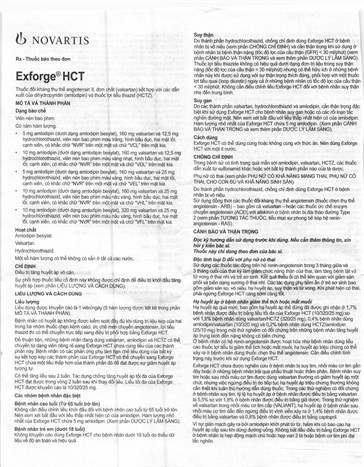 Exforge HCT 10mg/160mg/12.5mg