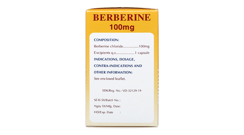 Berberine 100mg Mekophar