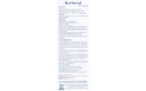 Berberal 10mg Nadyphar Lọ 120 viên