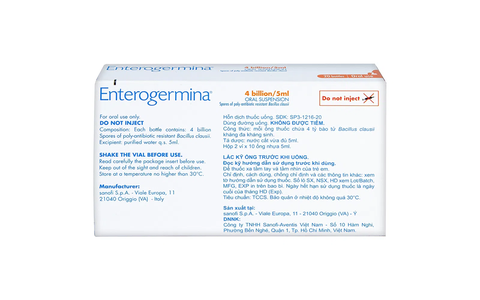 Enterogermina 4 tỉ/5ml