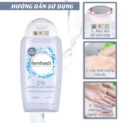 DDVS Femfresh Sensitive Wash 250ml (Màu xám)