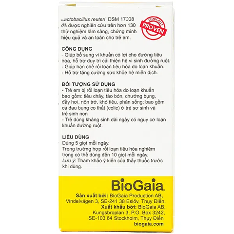 Biogaia Protectis Baby Drops Lọ 5ml